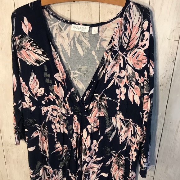 Flutter And Kick Flower Maxi Maternity Dress L - Picture 3 of 6